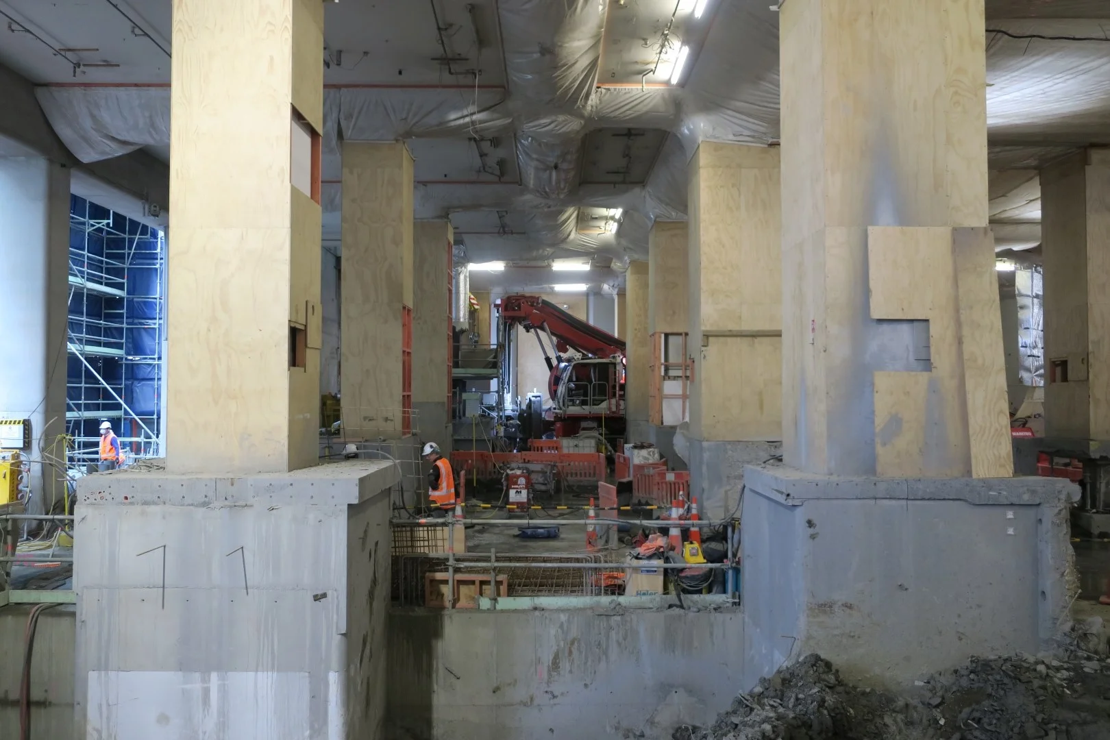 CRL construction work inside the Chief Post Office September 2017