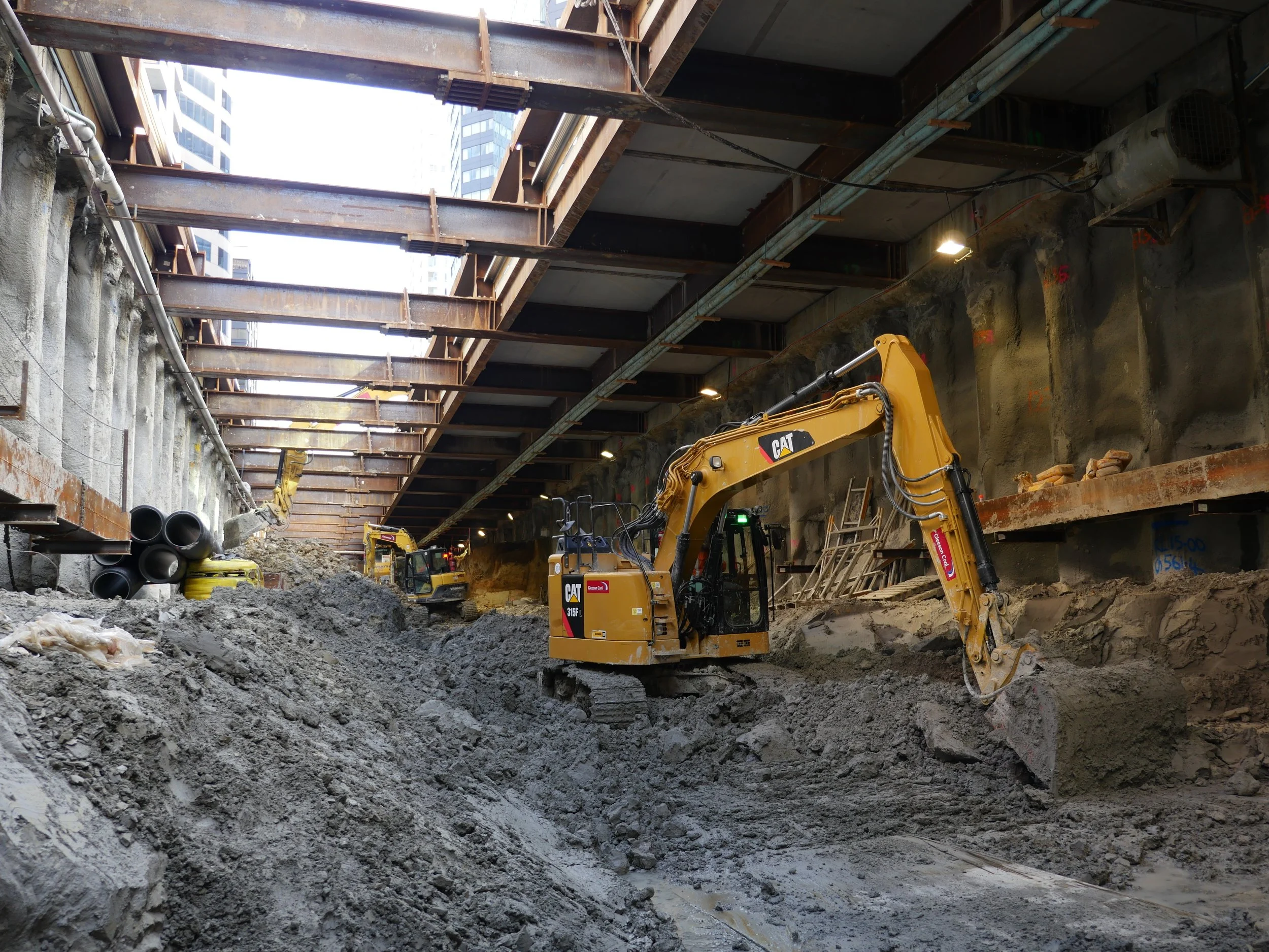 CRL trench construction Albert Street
