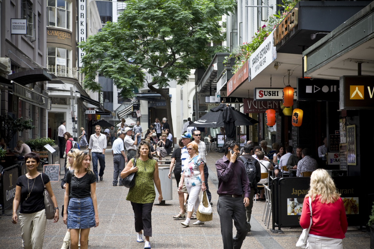 POPULAR: City shoppers enjoy Vulcan Lane