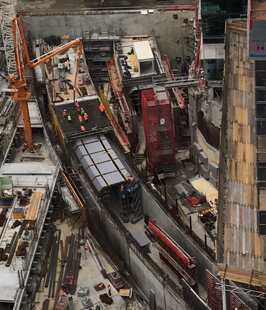 The Commercial Bay CRL tunnel construction December 2017