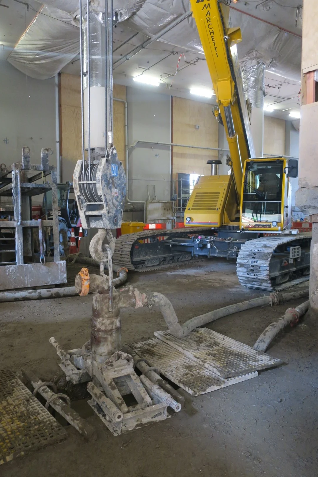 CRL construction work inside the Chief Post Office.