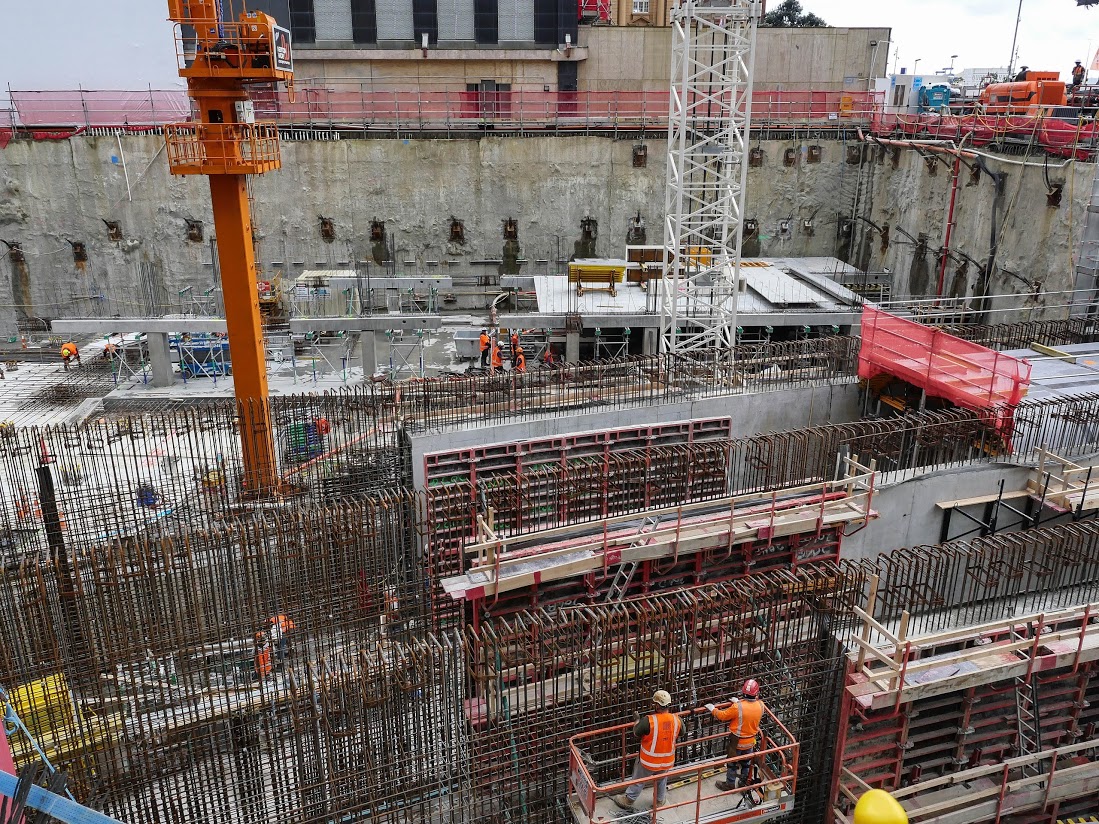 Lower Queen St/ Commercial Bay tunnel construction