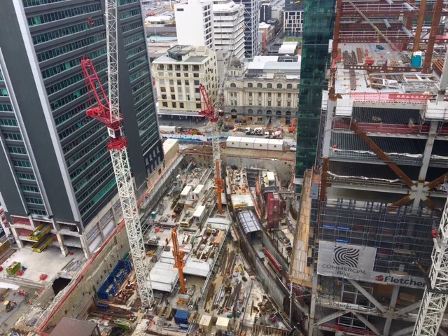 Commercial Bay tunnel construction