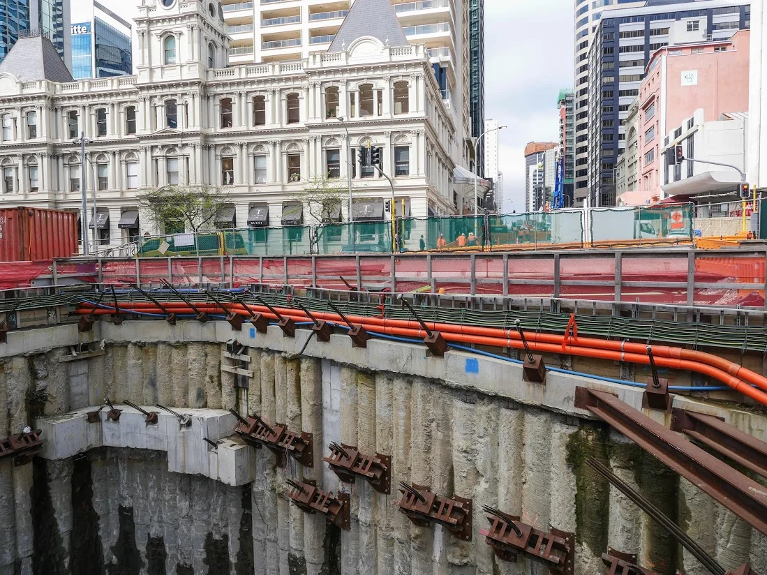 Lower Queen Street/Commercial Bay construction