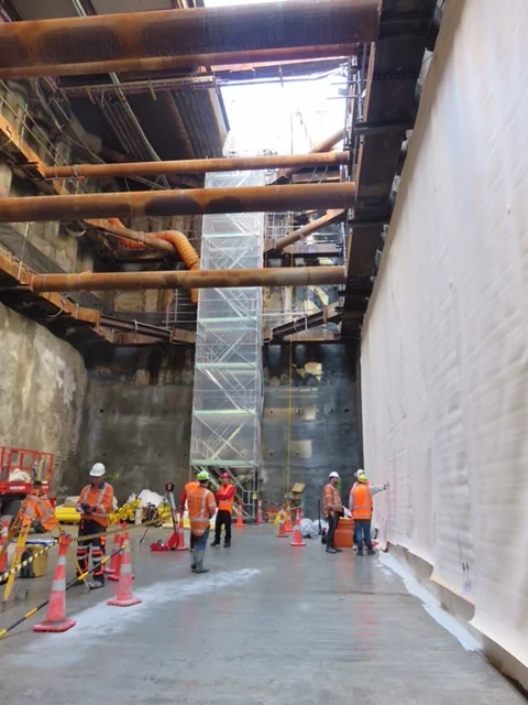  CRL trench construction Albert Street 