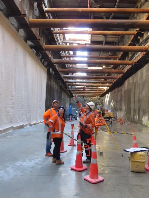  CRL trench construction Albert Street 