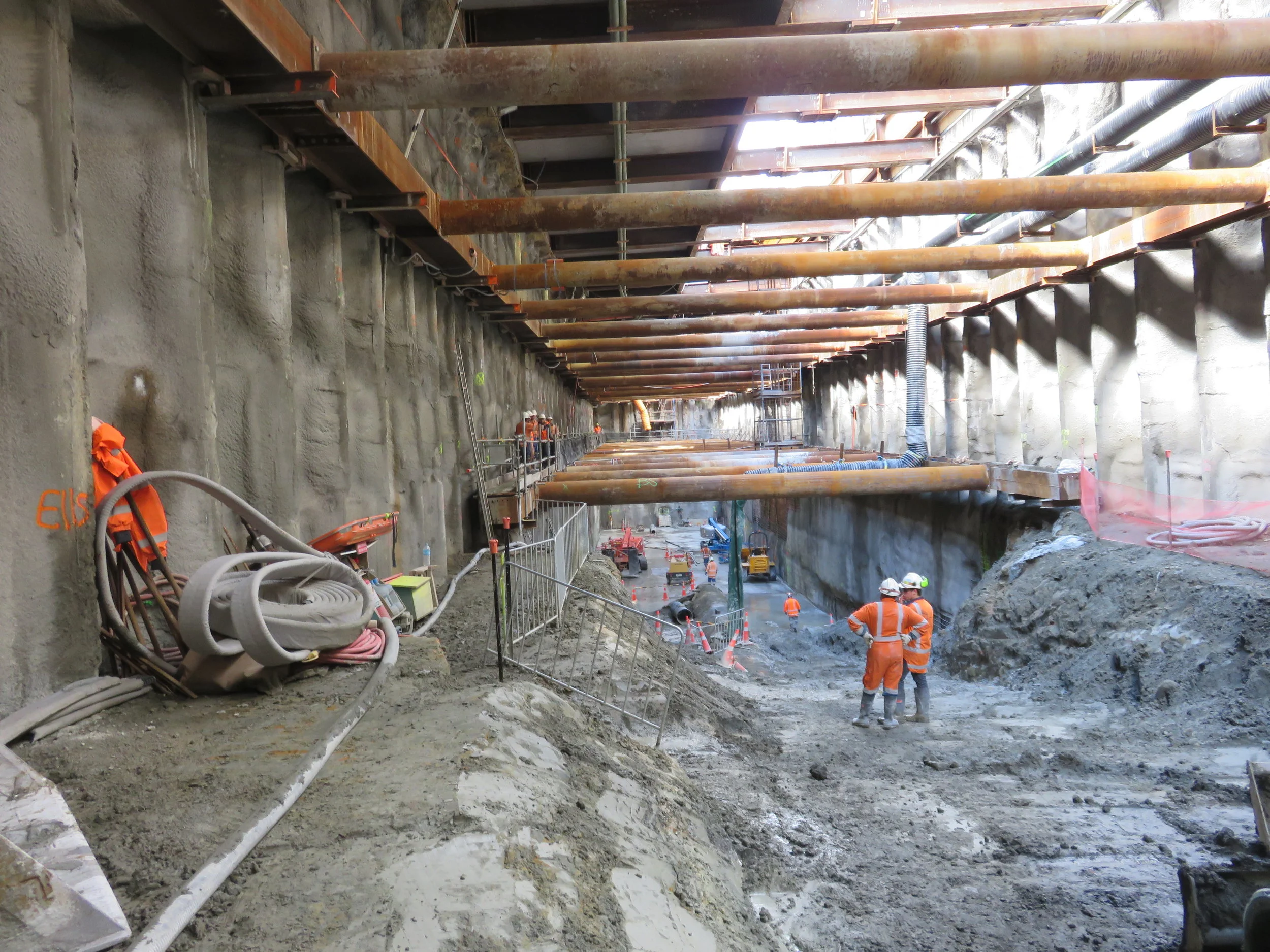  CRL trench construction Albert Street 
