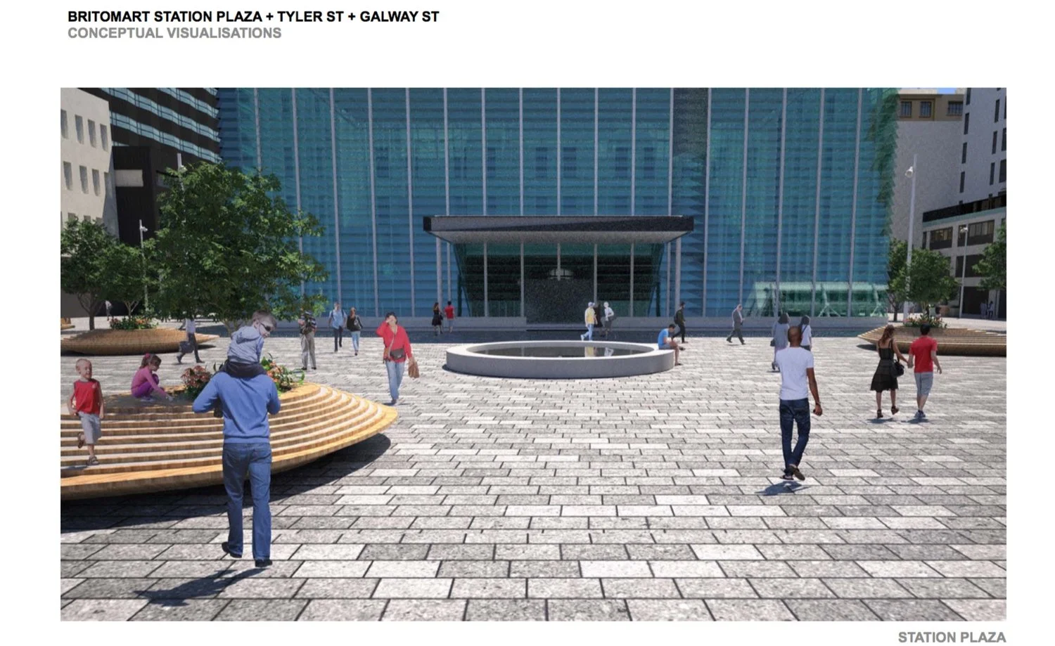 Concept design for Lower Queen St after CRL