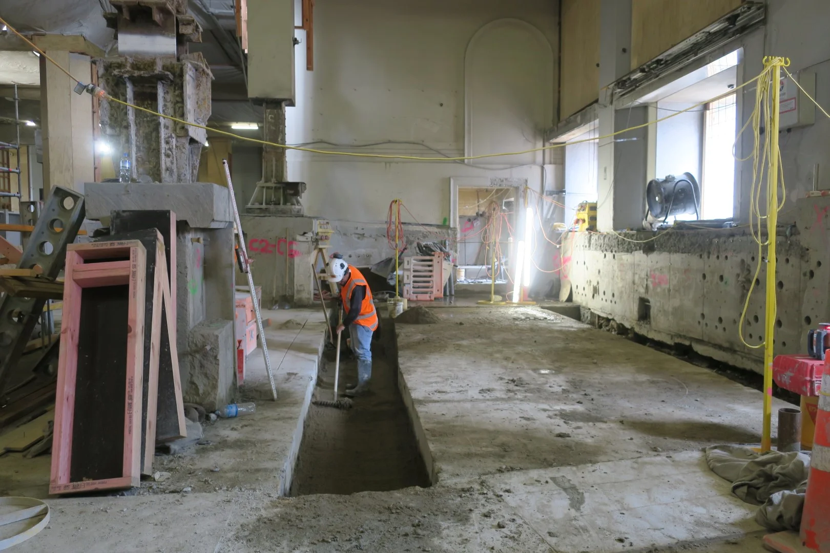 Prep for tunnel trench strut.jpg