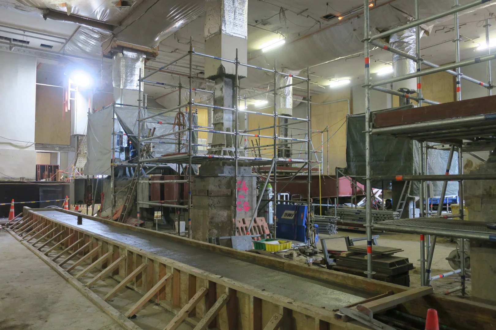 CRL construction inside Lower Queen Street March 2018