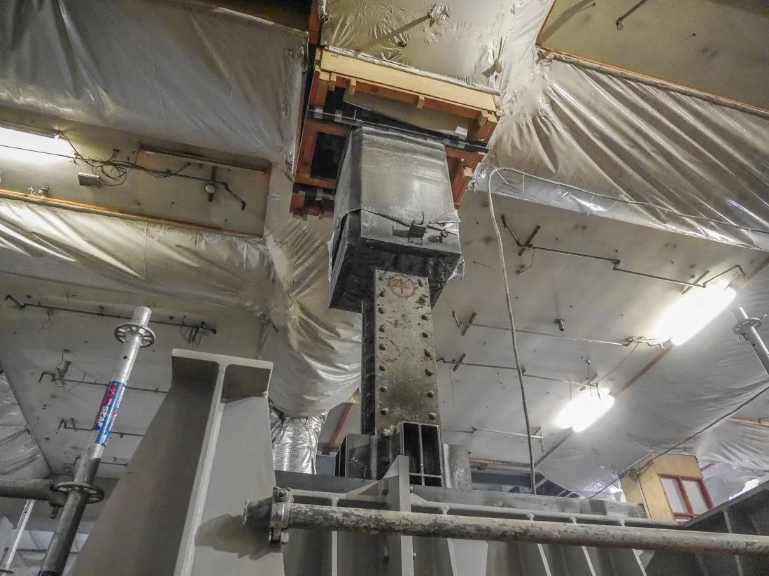 CRL construction inside the Chief Post Office March 2018