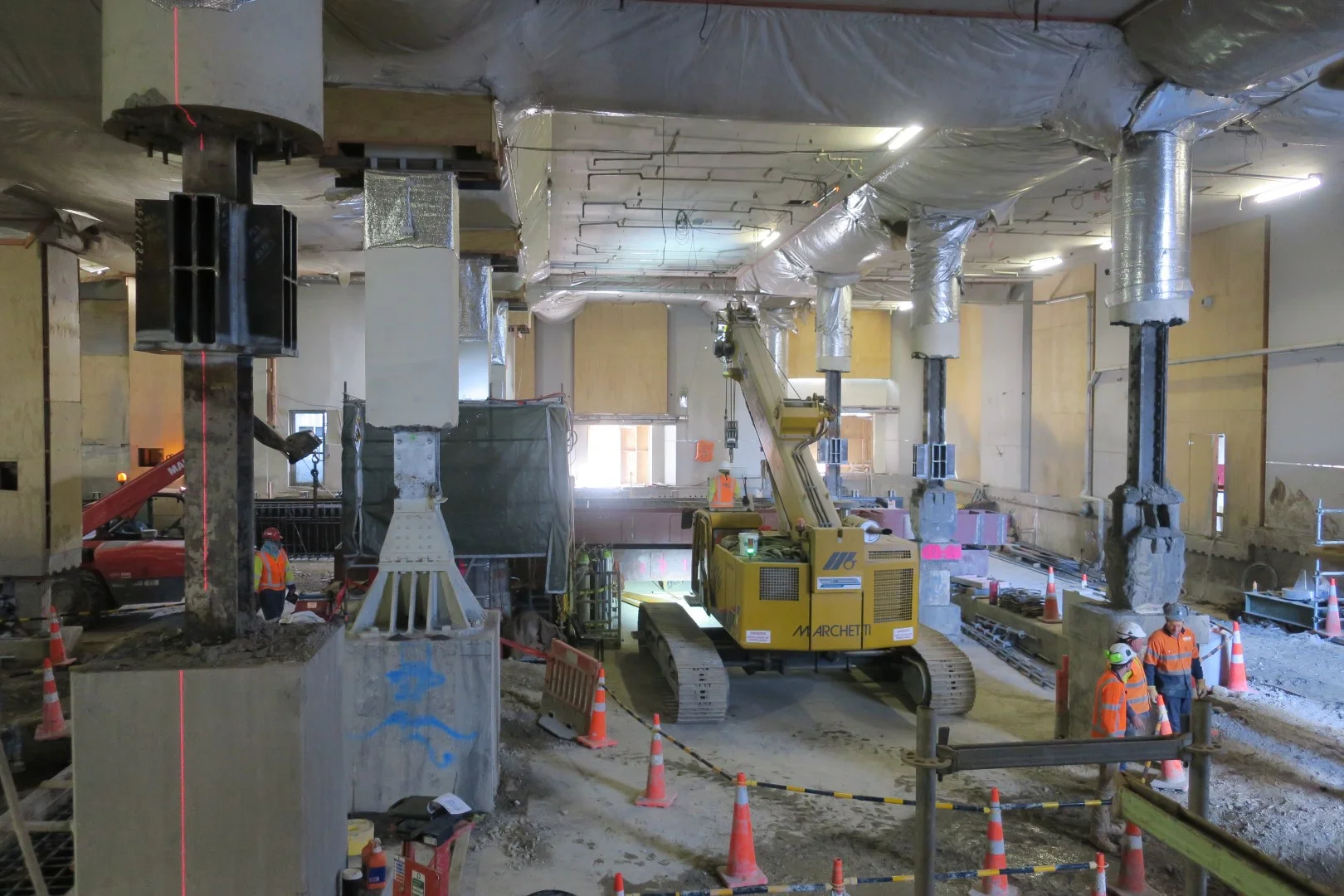 CRL construction inside the Chief Post Office March 2018