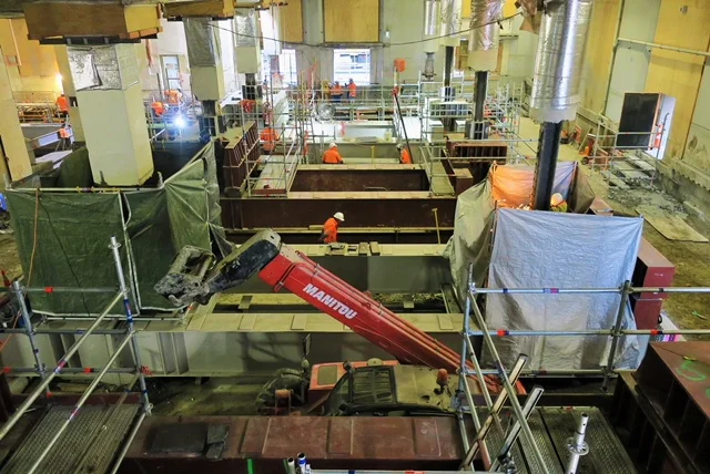 CRL construction inside the Chief Post Office May 2018