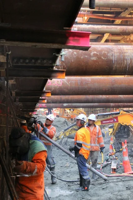CRL trench construction Albert Street