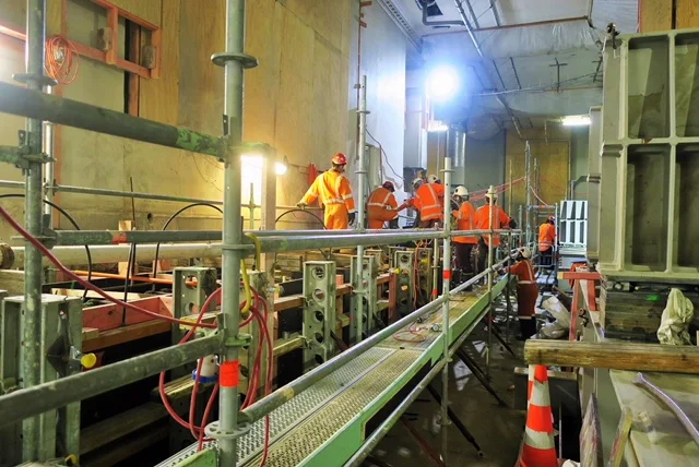 CRL construction inside the Chief Post Office May 2018
