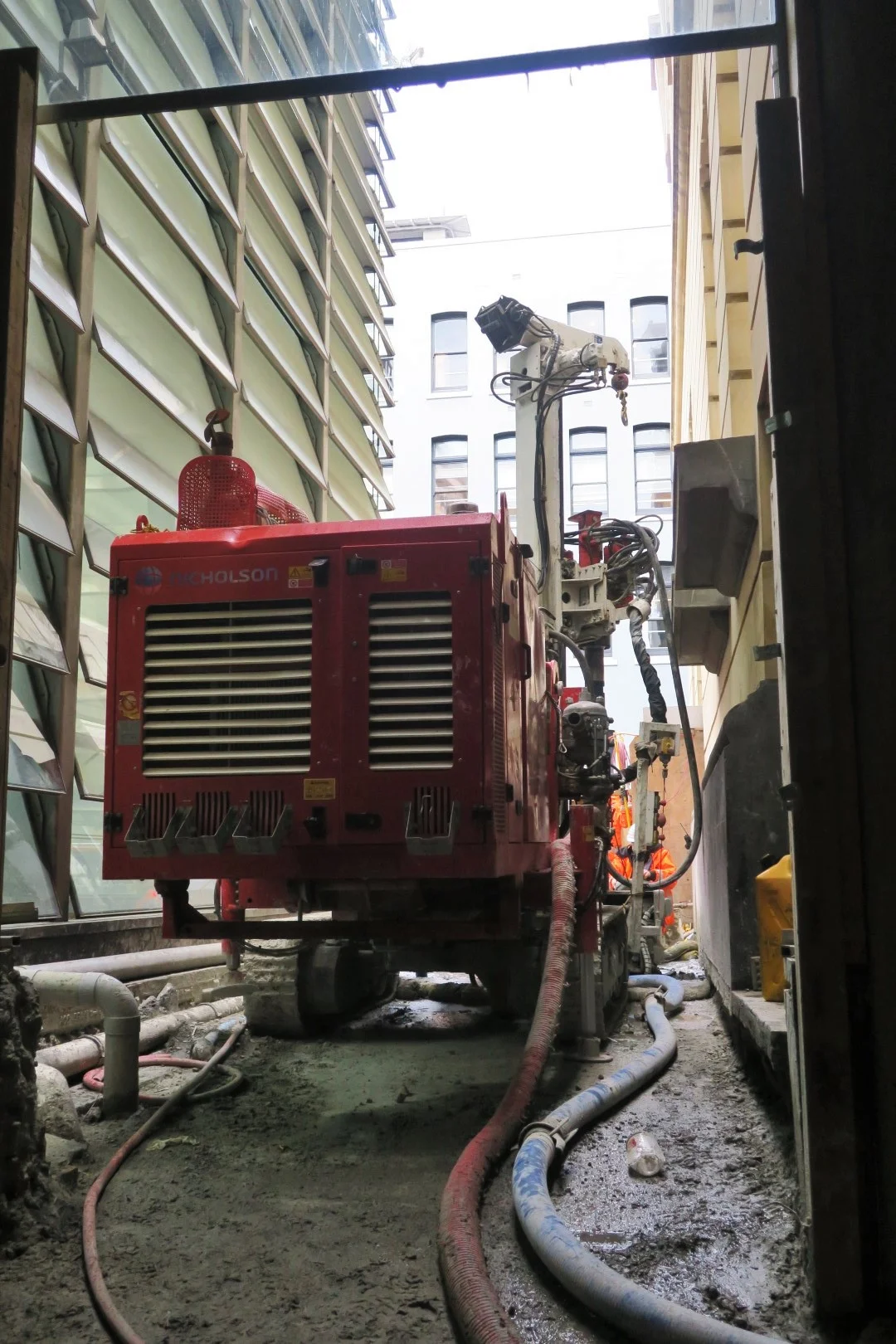  CRL construction work in Lower Queen Street. 