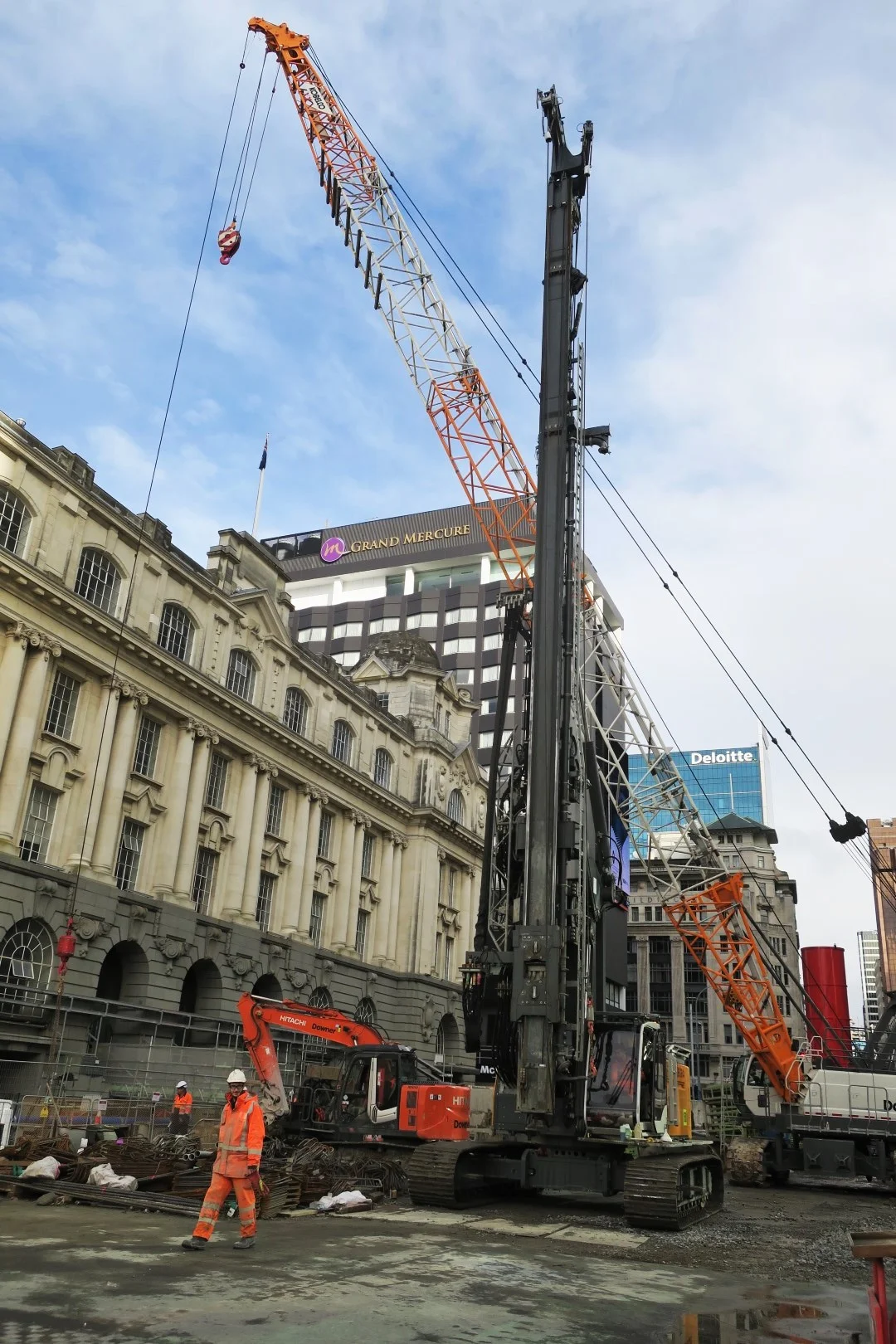 CRL construction work in Lower Queen Street.