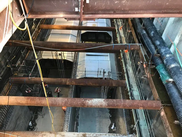 CRL trench construction Albert Street
