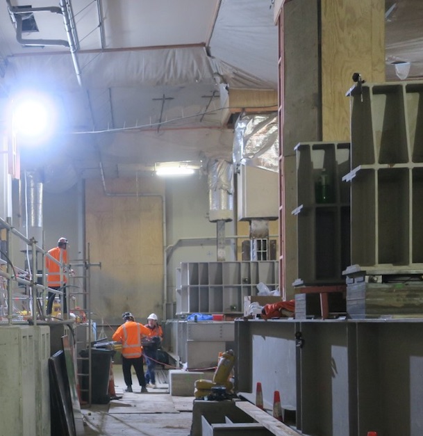 CRL construction inside the Chief Post Office