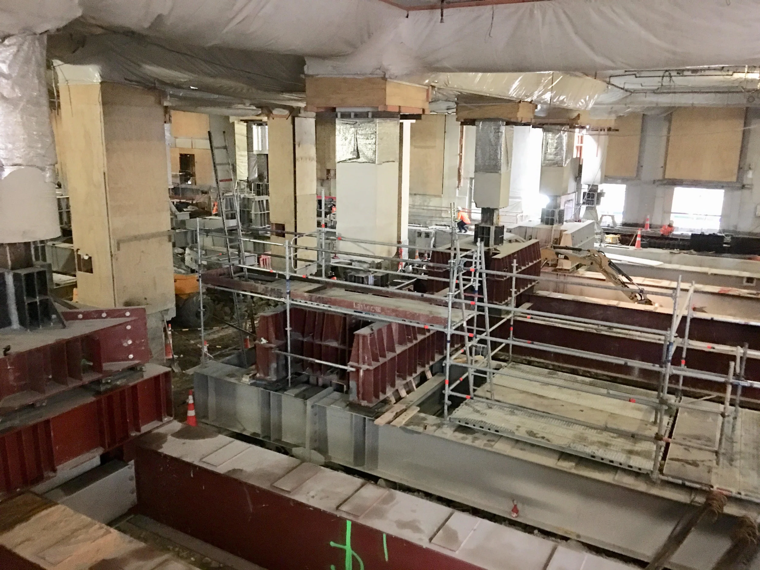 CRL construction inside the Chief Post Office July 2018