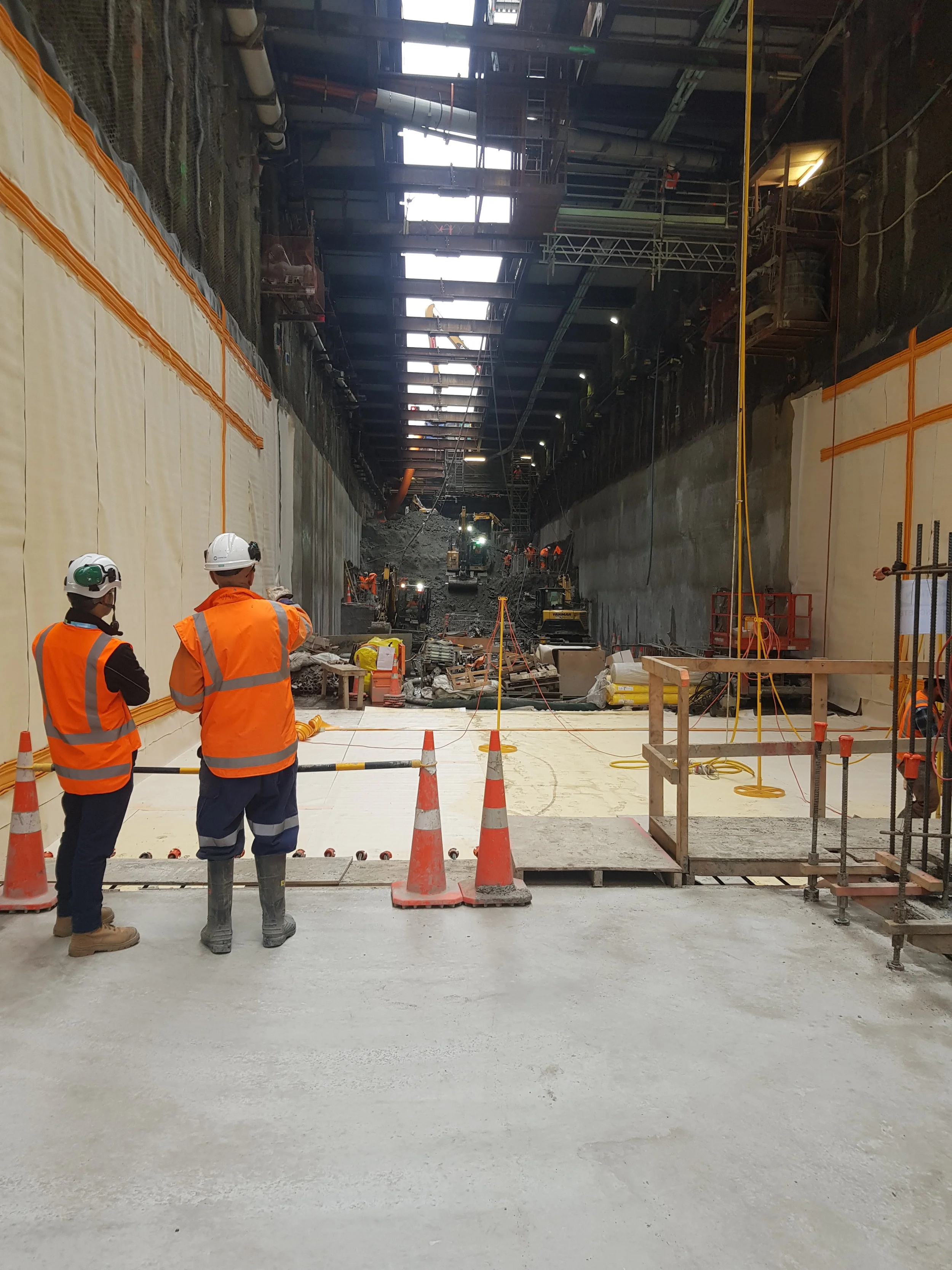 CRL trench construction Albert Street