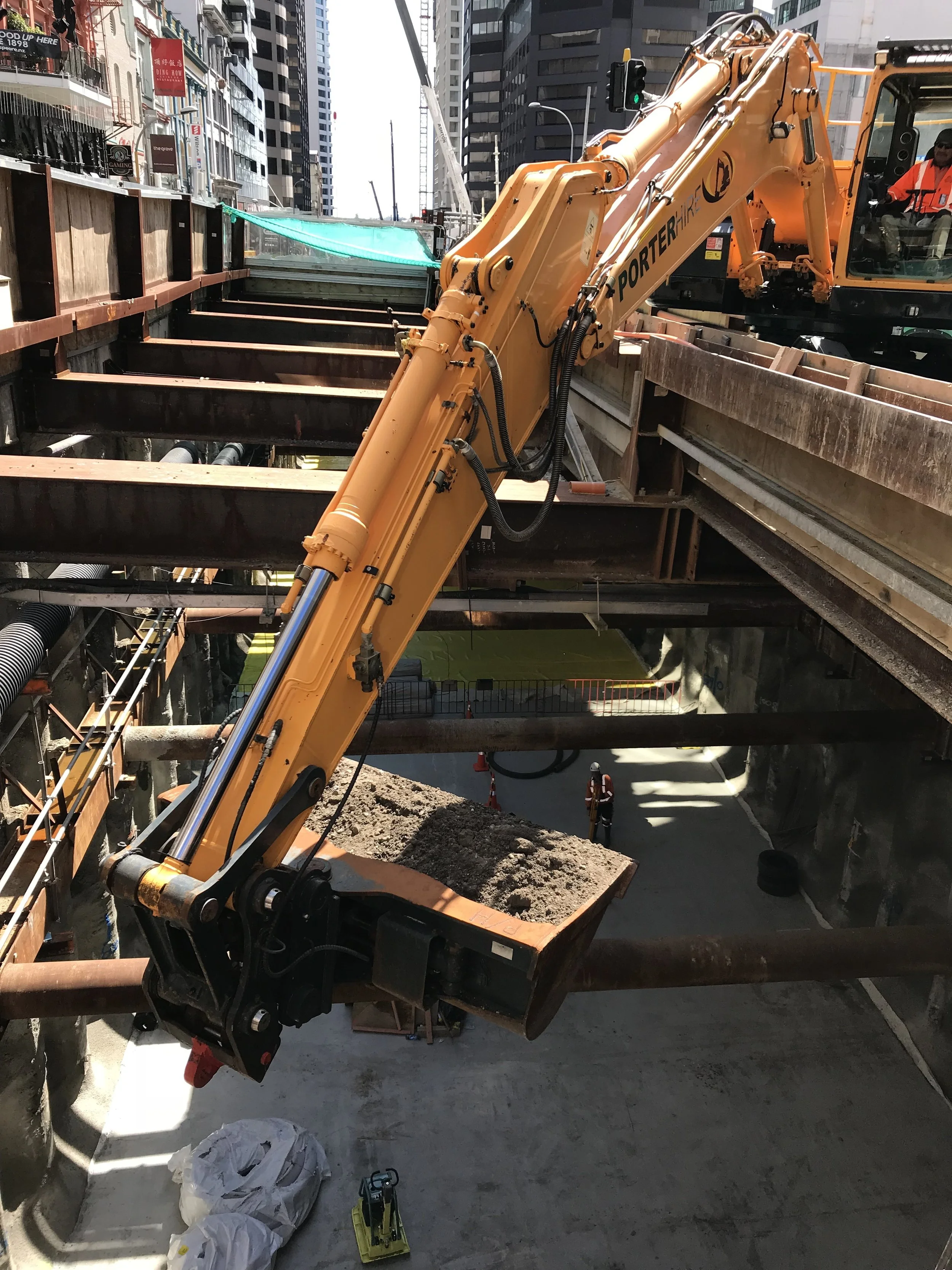 CRL trench construction Albert Street