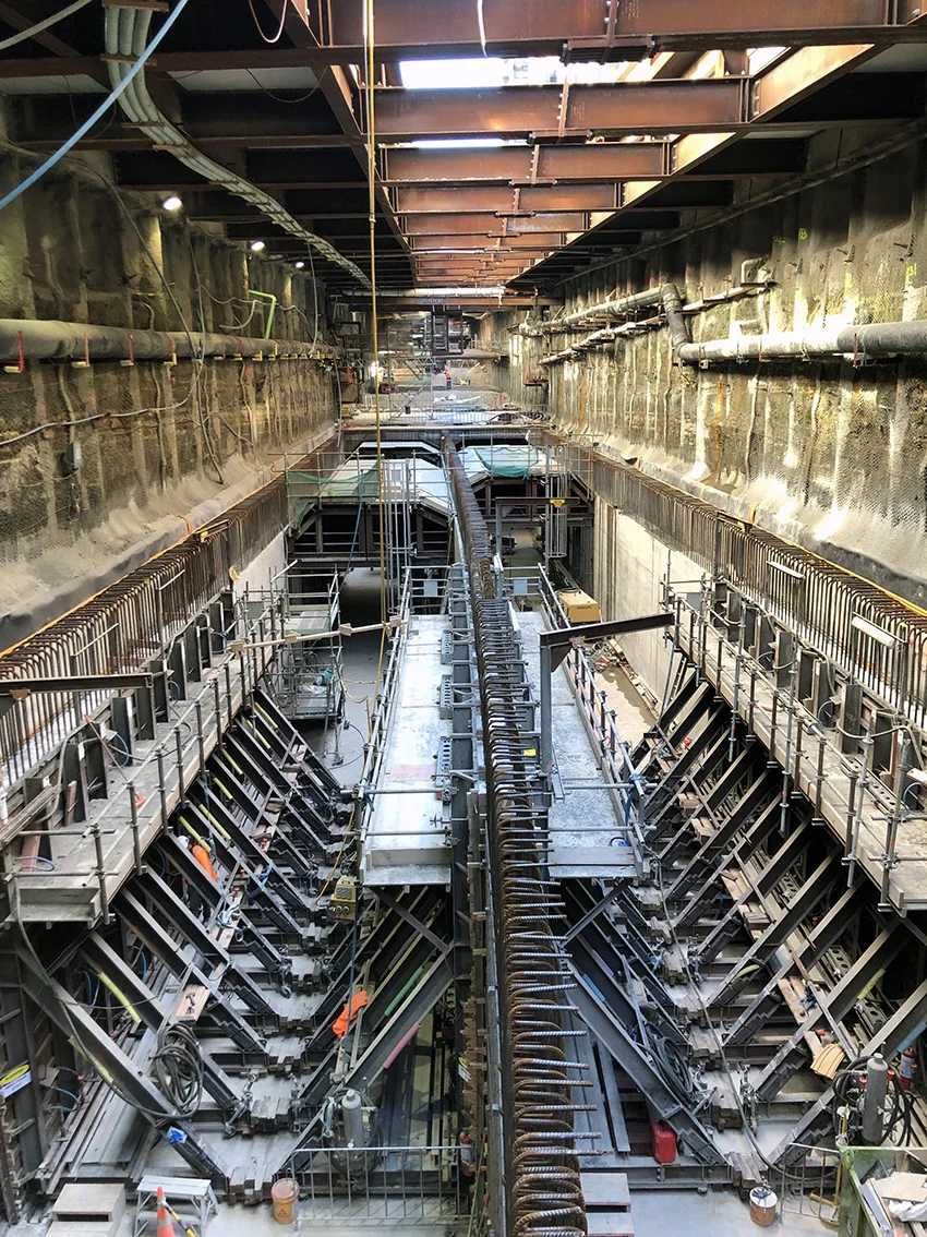 Inside the CRL Albert St trench 27 Feb 2019