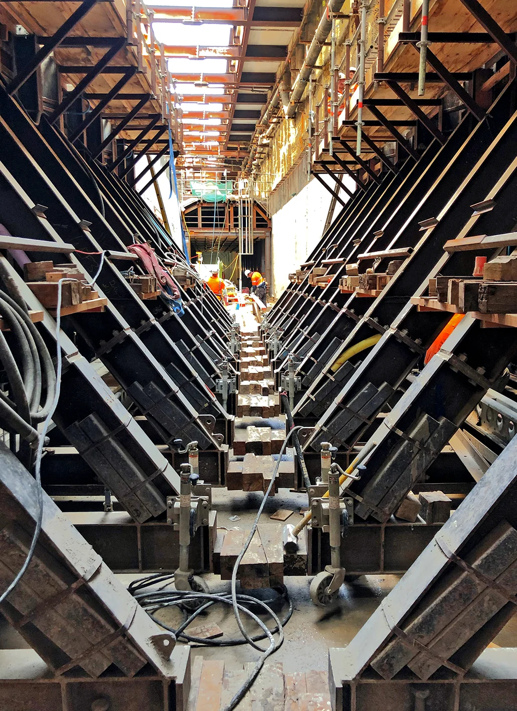 Tunnel construction CPO and Lower Queen St March 2019
