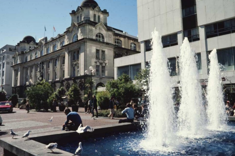   Fountain outside CPO building  