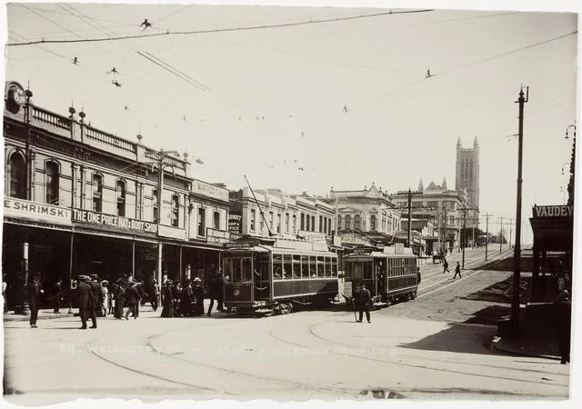 1912: Wellesley Street West (Te Papa Collection O.019317)