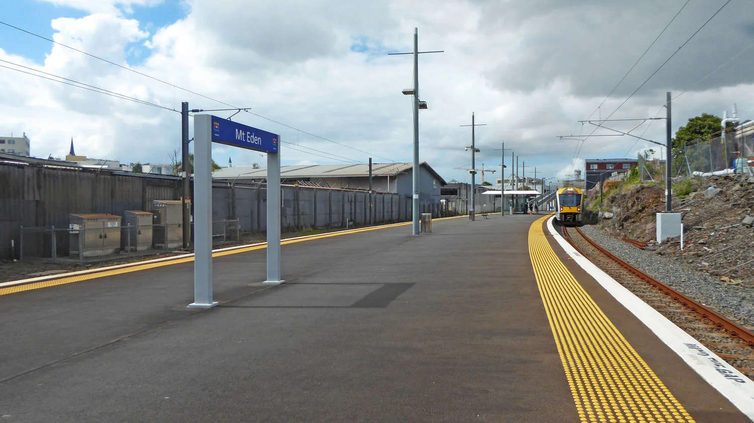 WALKWAY: The walkway to Mount Eden station platform