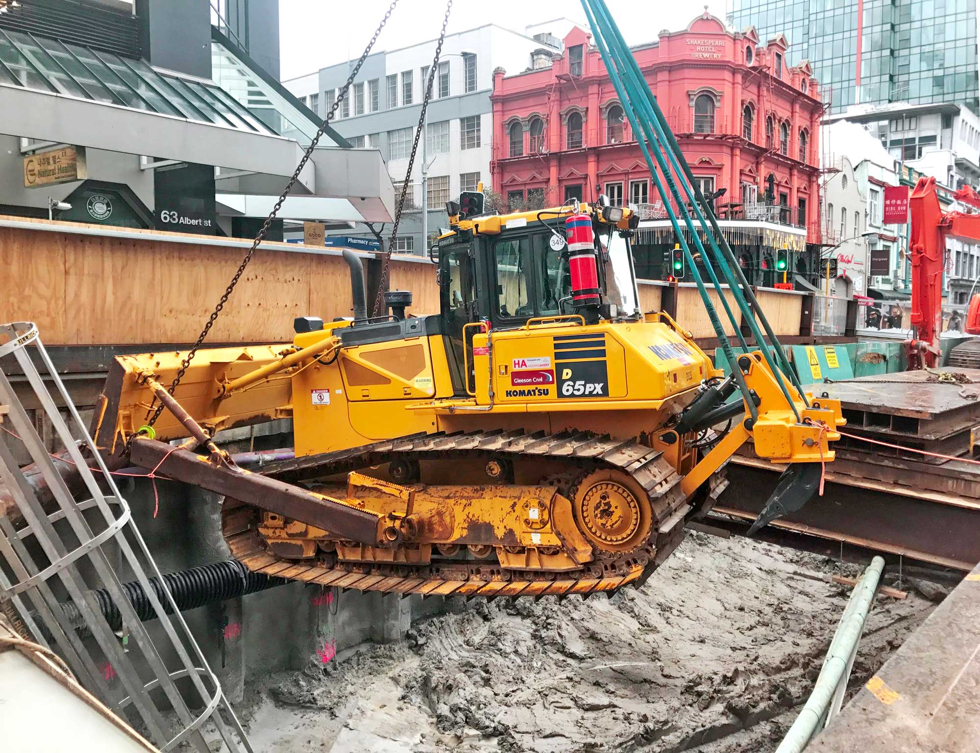  CRL construction in Albert Street August 2017 