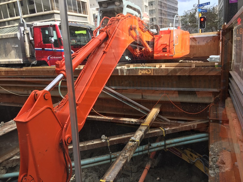  CRL construction in Albert Street August 2017 