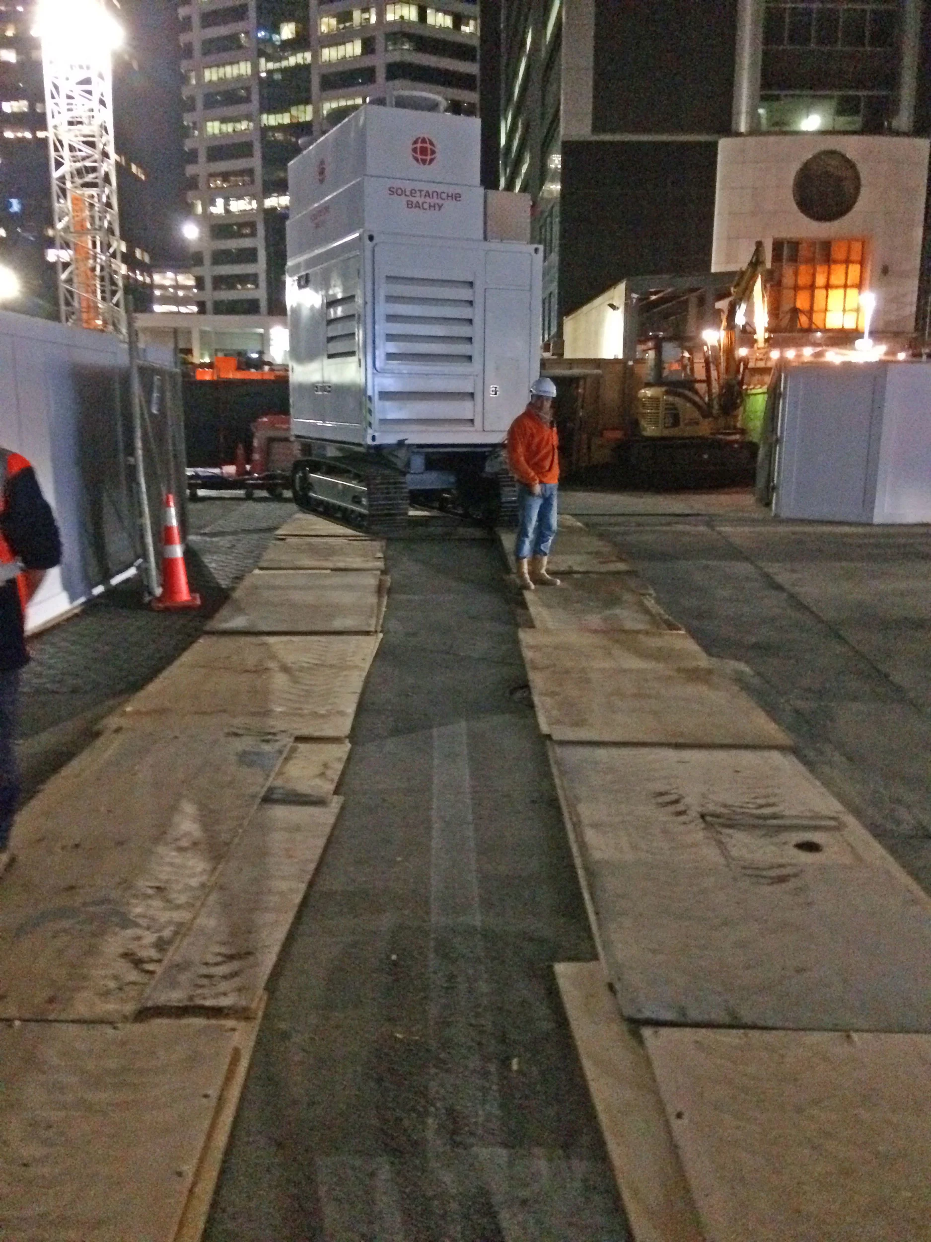CRL construction work in Lower Queen Street August 2017