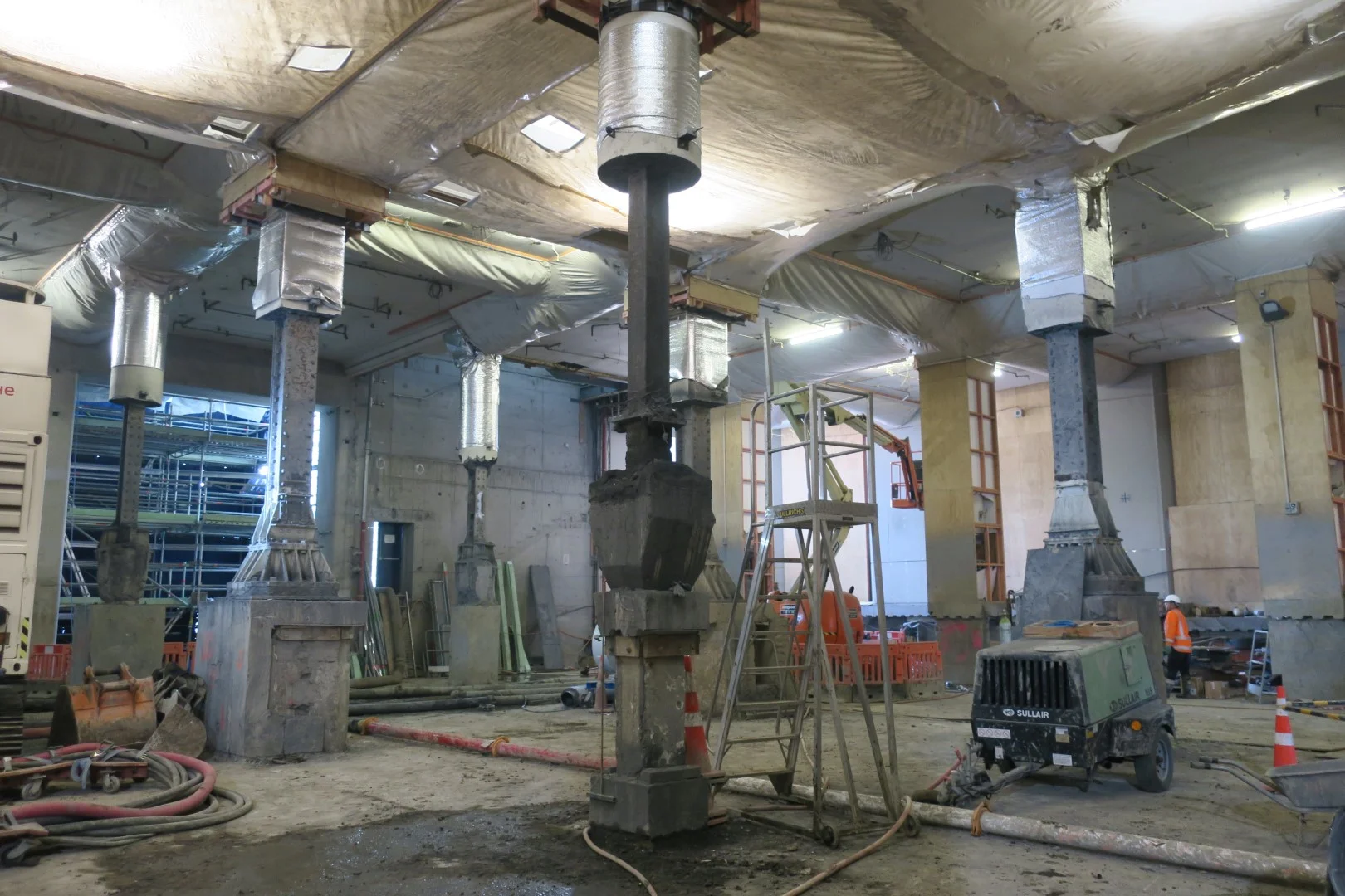 CRL construction work inside the Chief Post Office December 2017