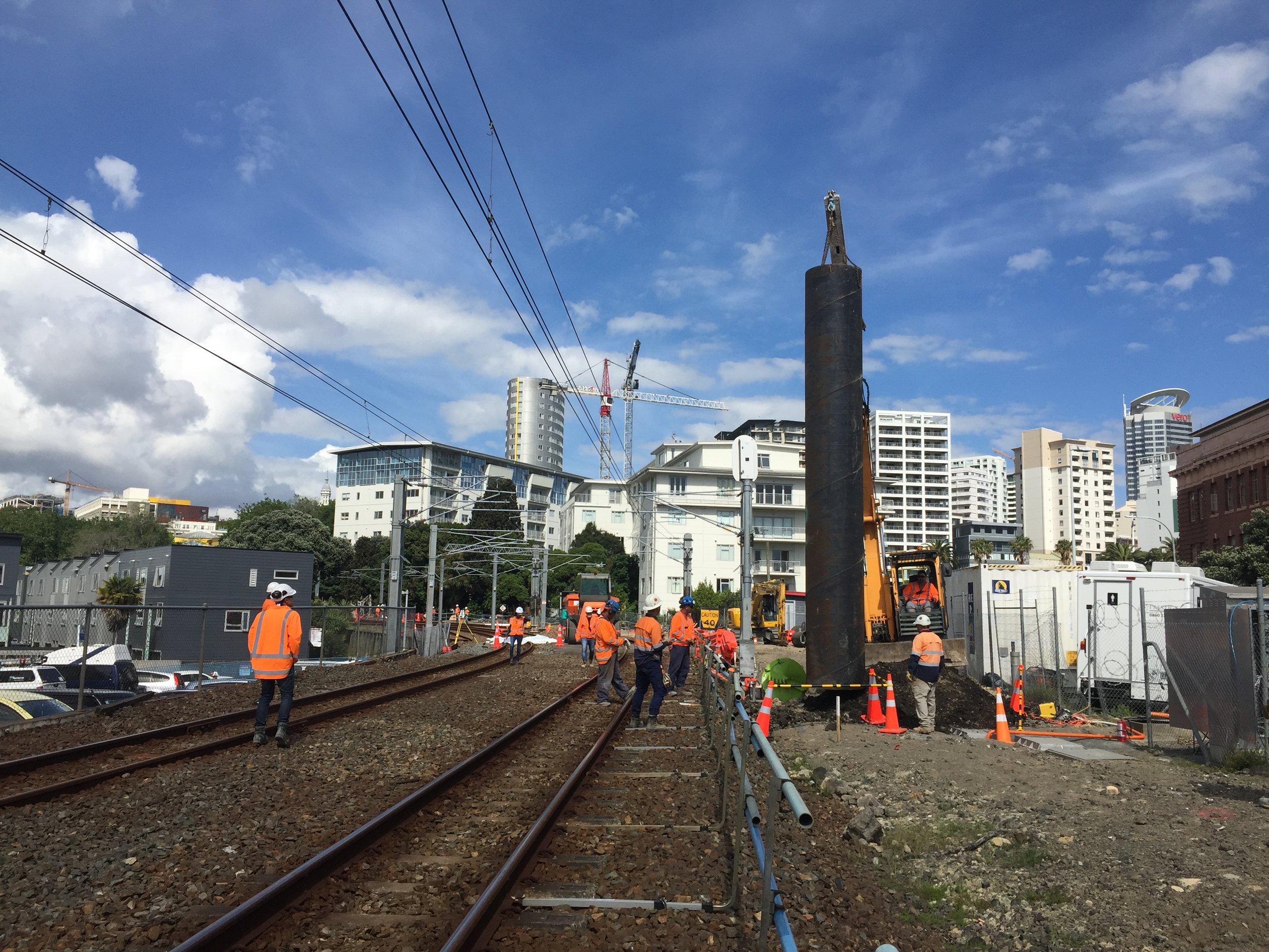  Installation of pile casing 