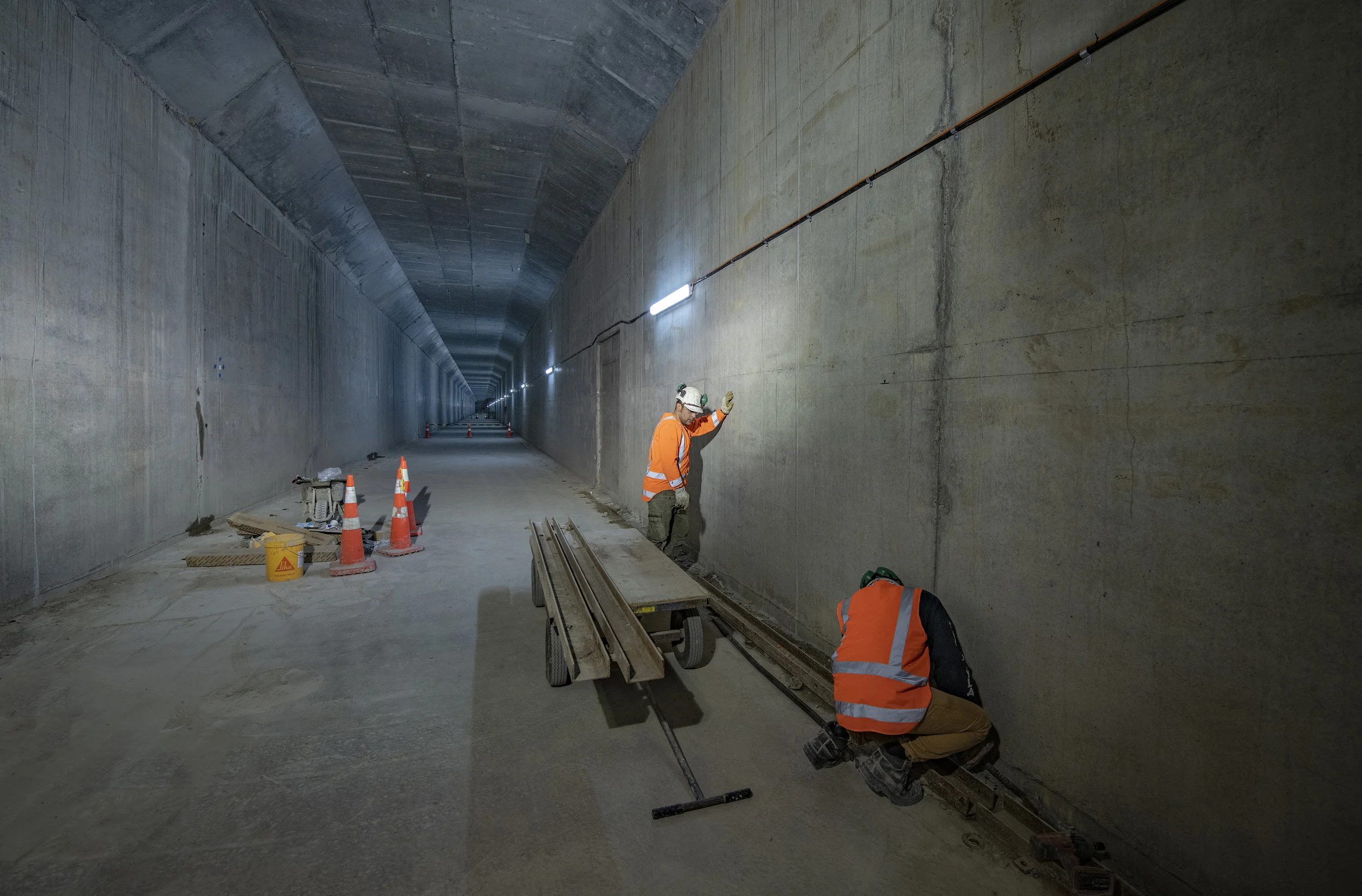 Tunnel construction 9 May 2019