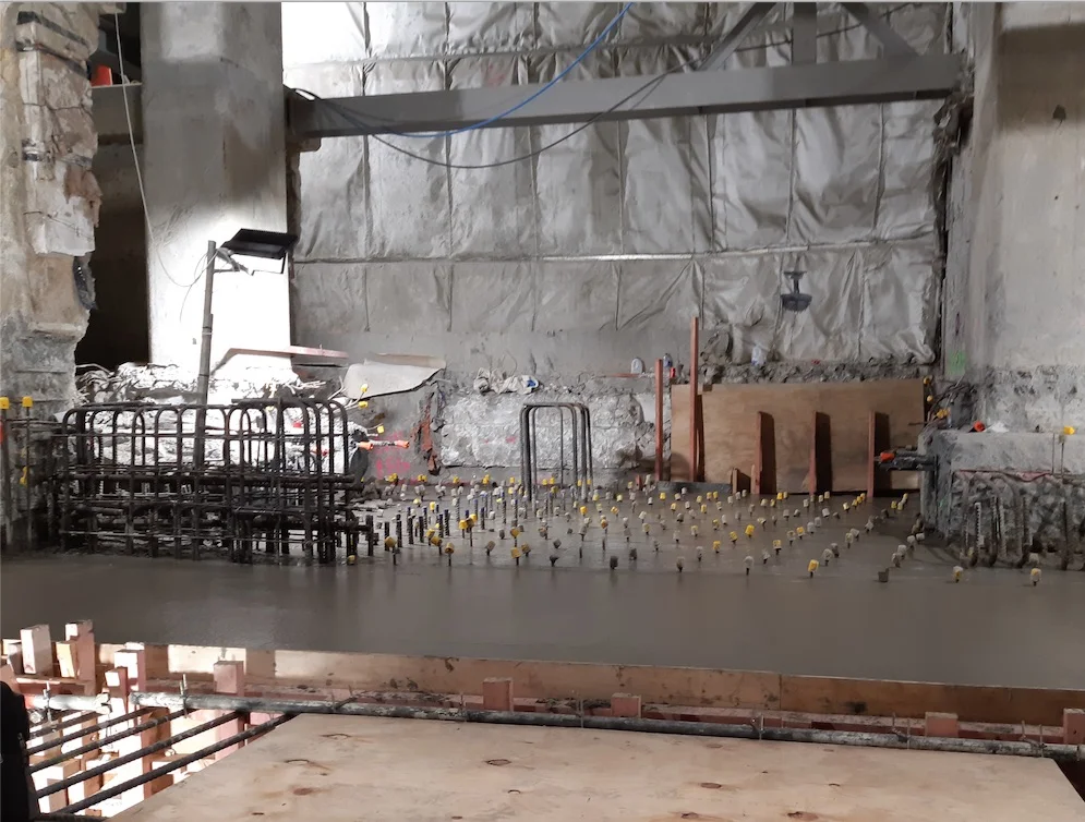C1 Concrete pour July 2019