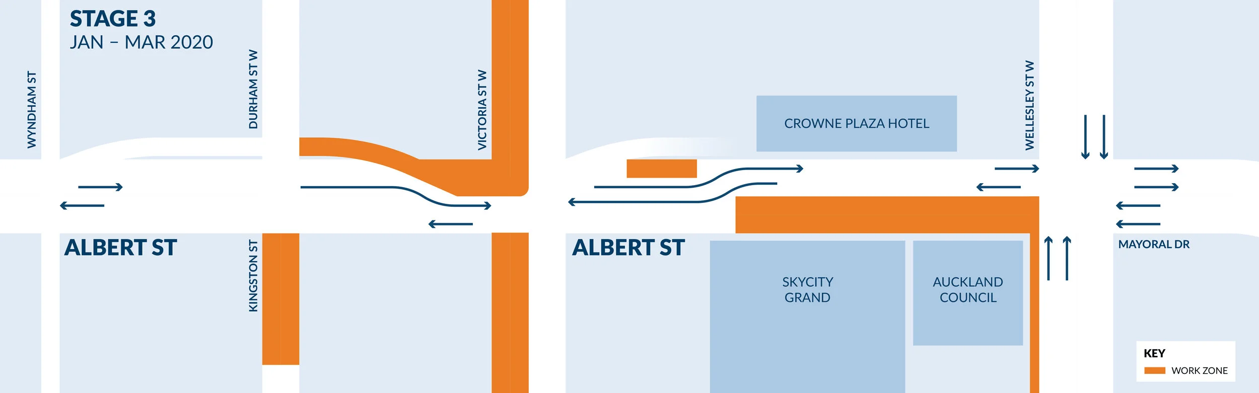 Work zones - Aotea Stage 3 Aug 5 2019