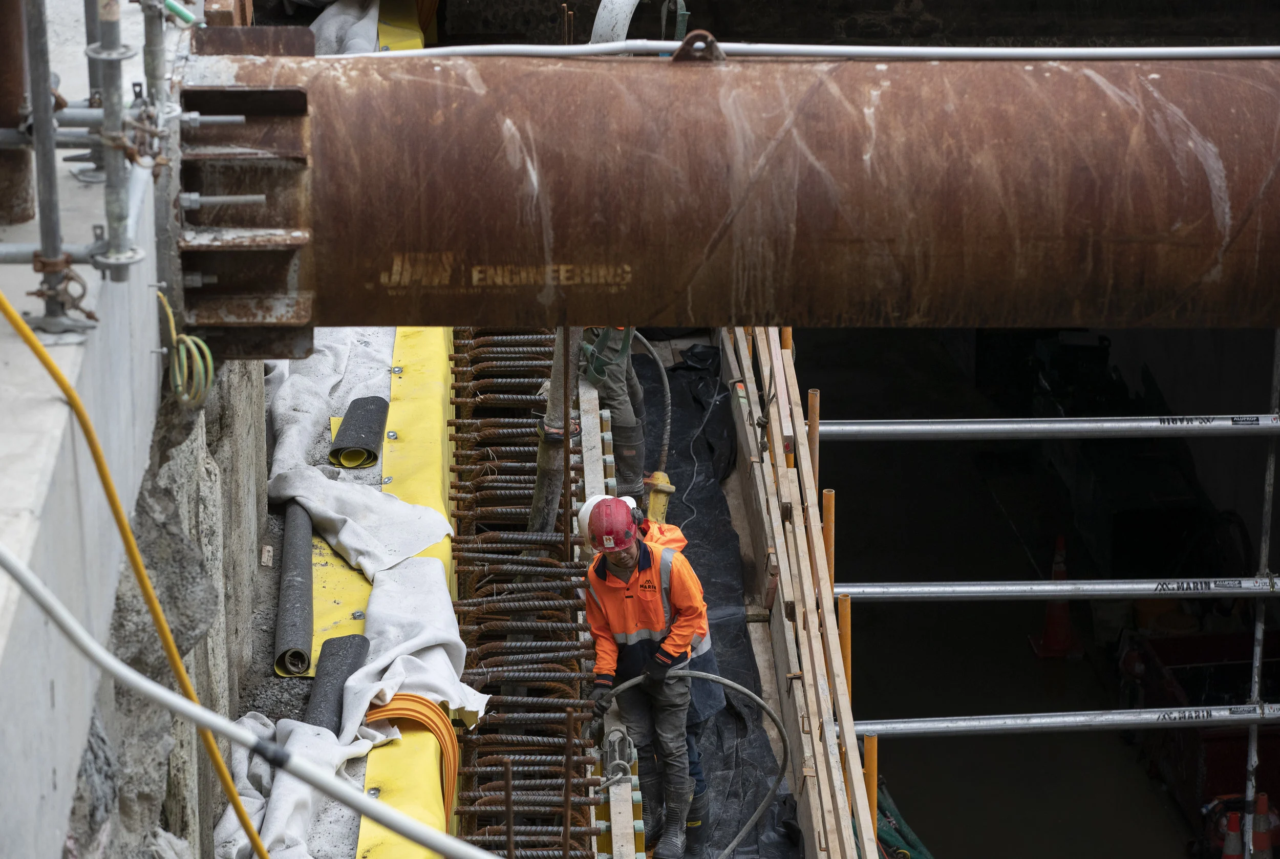Lower Queen Street construction August 2019
