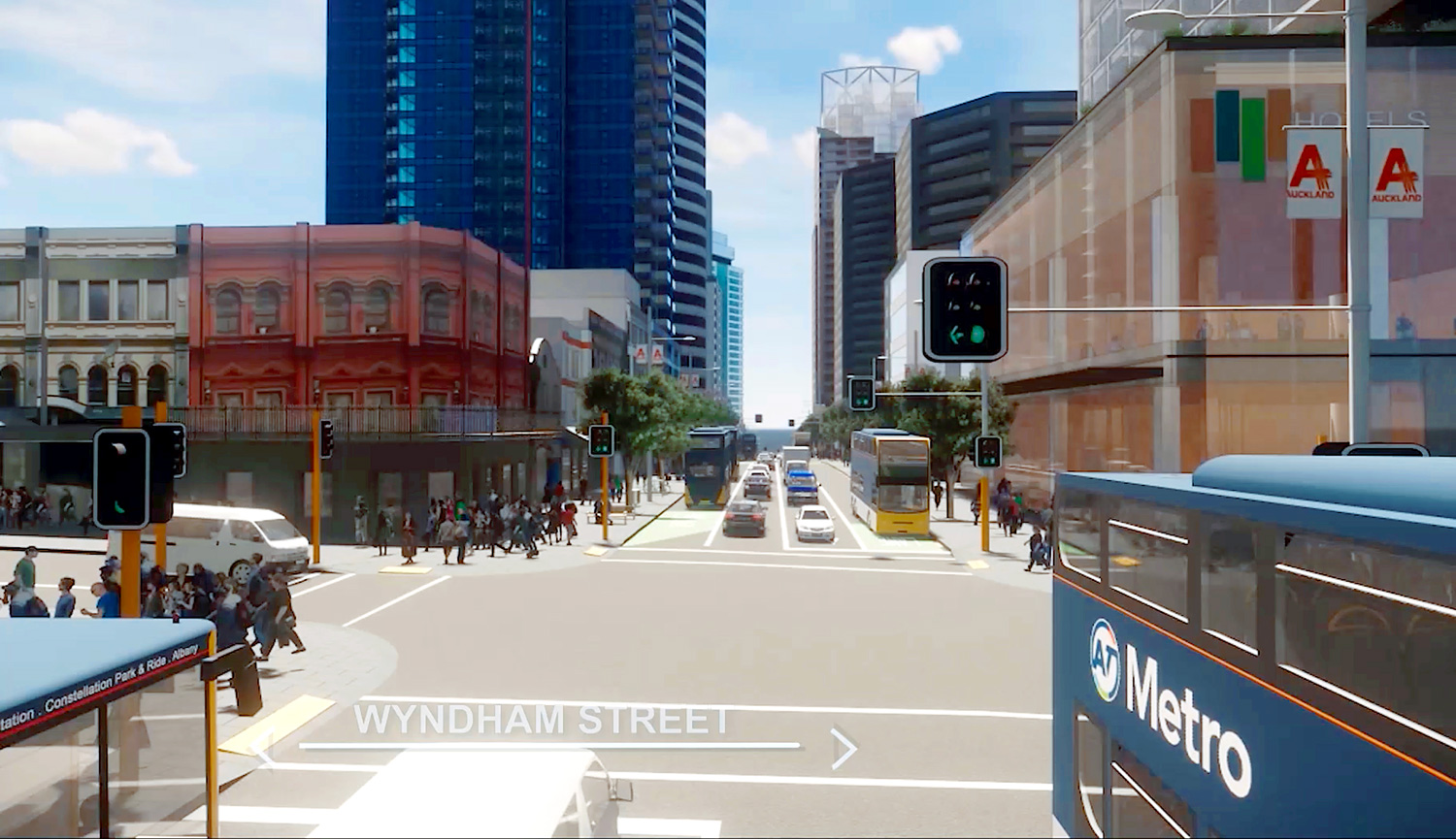 Albert Street/Wyndham Street intersection