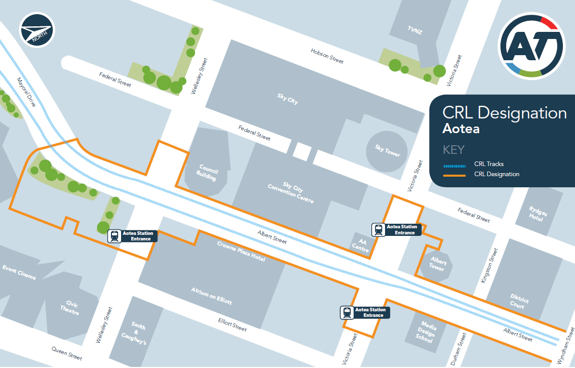 CRL Designation area map - Aotea