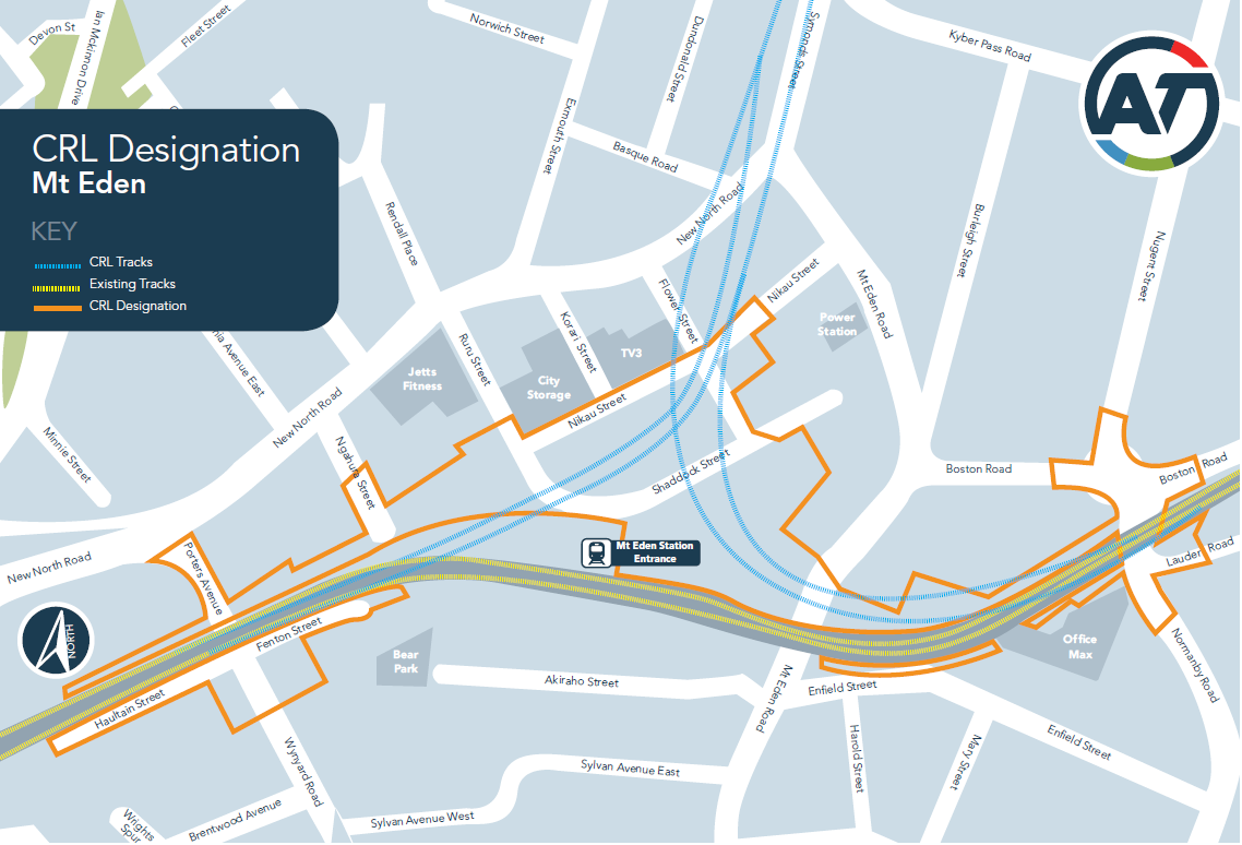 CRL Designation area map - Mt Eden