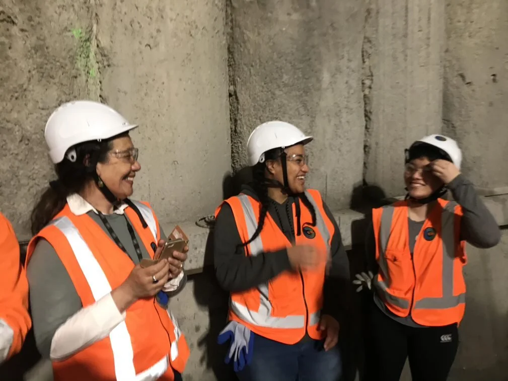 AUT engineering students and staff visit the CRL construction site