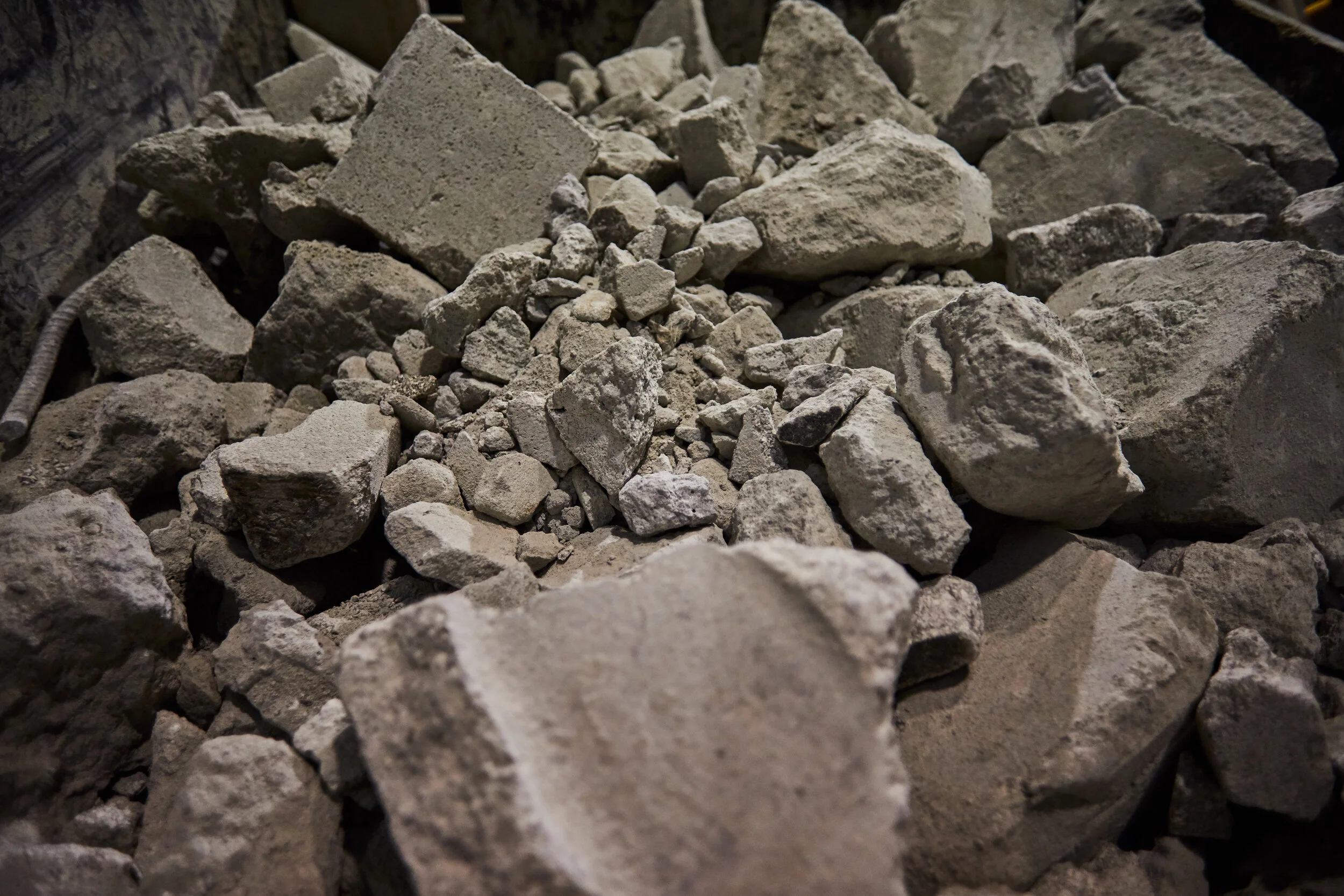 Debris in the tunnel