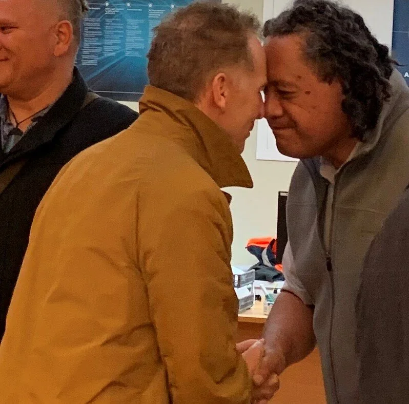  CRLL CEO Dr Sean Sweeney and  Hiro Potini from Ngati Tamaoho 
