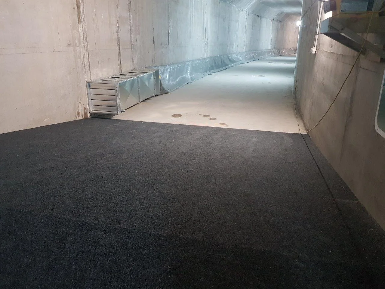  New Britomart escalators stored in the tunnel awaiting installation 
