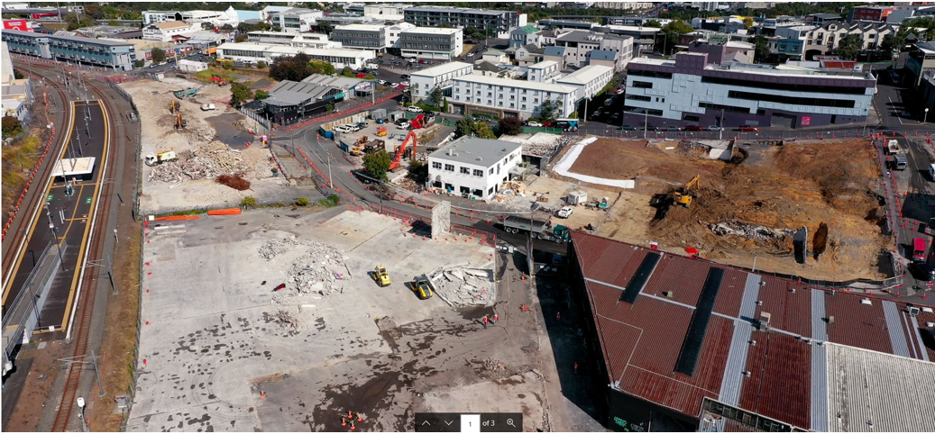  Drone footage around the Mt Eden demolition Feb 2020 