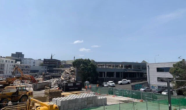  View of Mt Eden demolition Feb 2020 