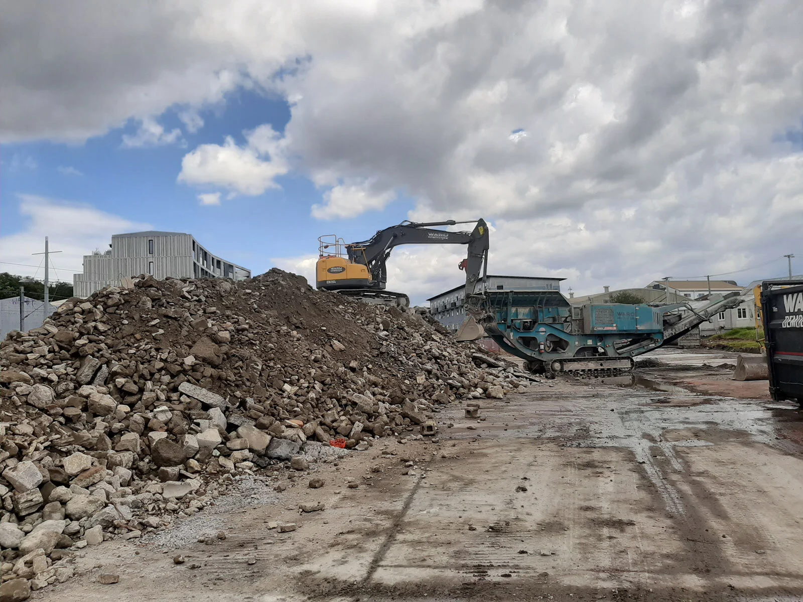 Concrete Recycling at Mt Eden 